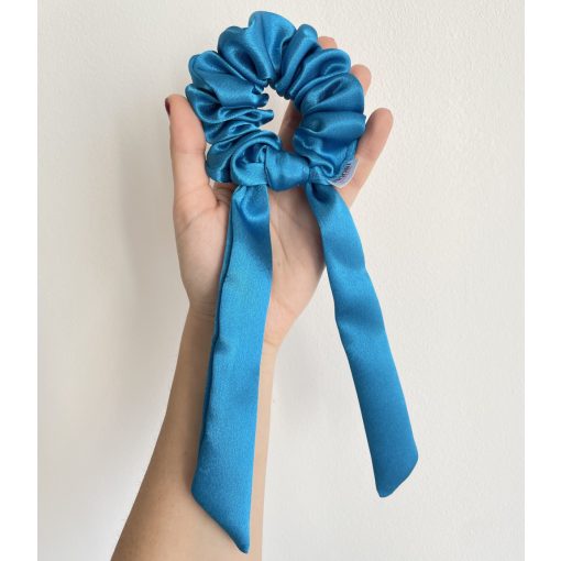Aqua blue scrunchie (Bunny-L)