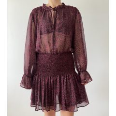 Zara bordó mintás ruha