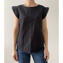 Fekete madeira felső