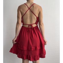Shein bordó ruha