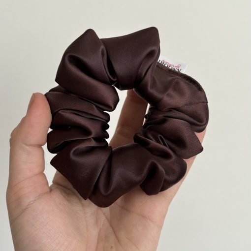Chocolate brown scrunchie