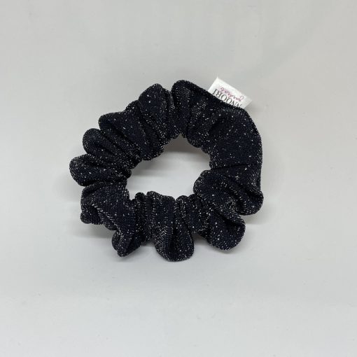 Black glittery scrunchie (S)