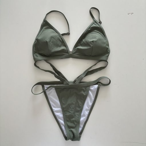Shein khaki bikini szett