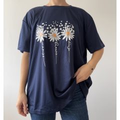 Shein virágos póló