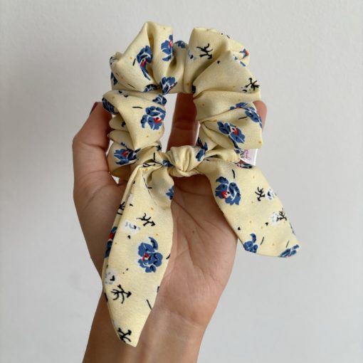 Yellow floral scrunchie (Bunny)