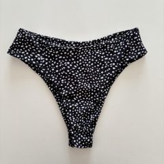 Fekete mintás bikini alsó