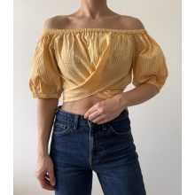 Zara sárga kockás felső