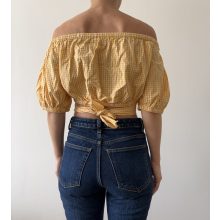 Zara sárga kockás felső