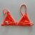 Prettylittlething narancssárga bikini felső