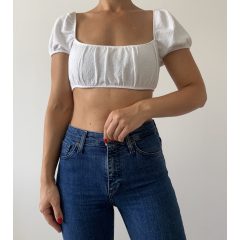 H&M fehér crop top