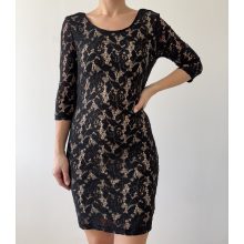 H&M fekete csipke ruha