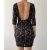 H&M fekete csipke ruha