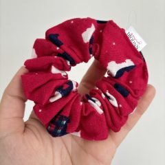 Christmas puppy scrunchie