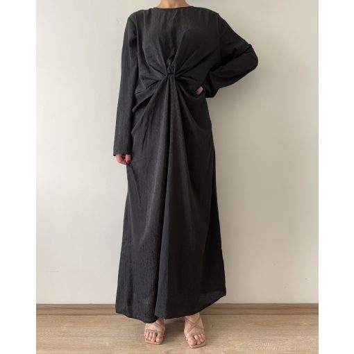 H&M fekete maxi ruha