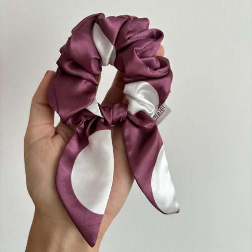 Purple dot scrunchie (Bunny)