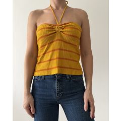 Zara sárga csíkos top