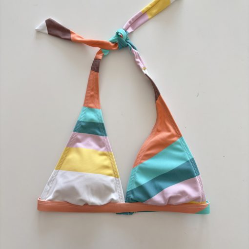 Csíkos bikini felső