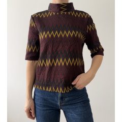 Zara bordó mintás felső
