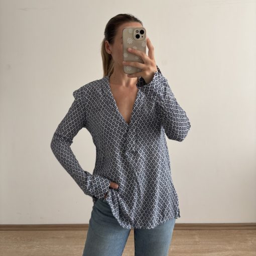 H&M kék mintás ing