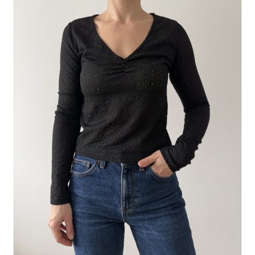 Stradivarius fekete felső