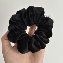 Black velvet scrunchie