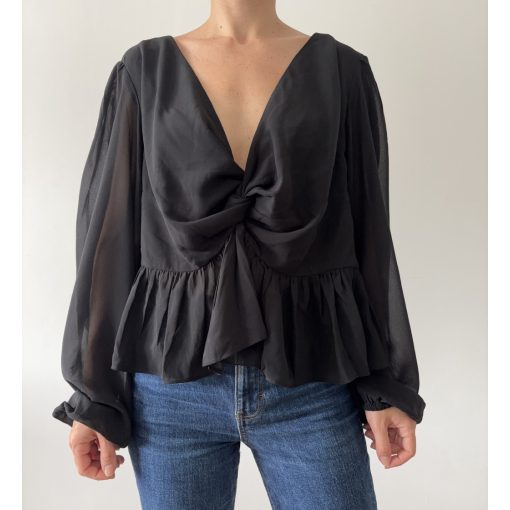H&M fekete felső