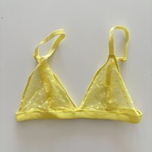 Sárga pöttyös soft bra