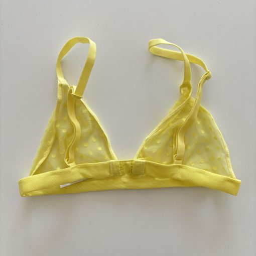 Sárga pöttyös soft bra