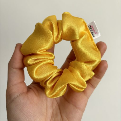 Bright yellow scrunchie