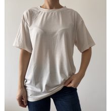 Krém mintás póló