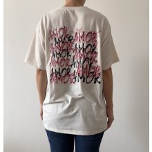 Krém mintás póló