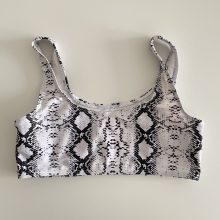 Kígyómintás bikini felső