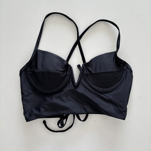 Zaful fekete bikini felső