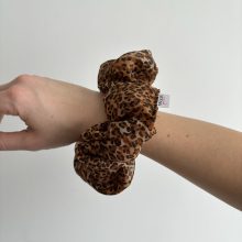 Animal print scrunchie ( Organza - L)