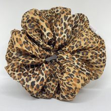 Animal print scrunchie ( Organza - L)