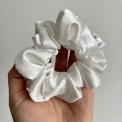 White scrunchie