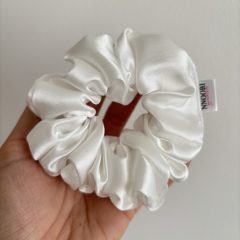 White scrunchie