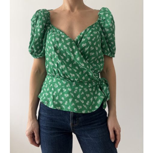 &Other Stories zöld virágos felső