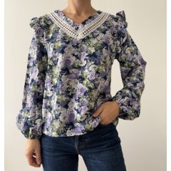 Shein virágos felső