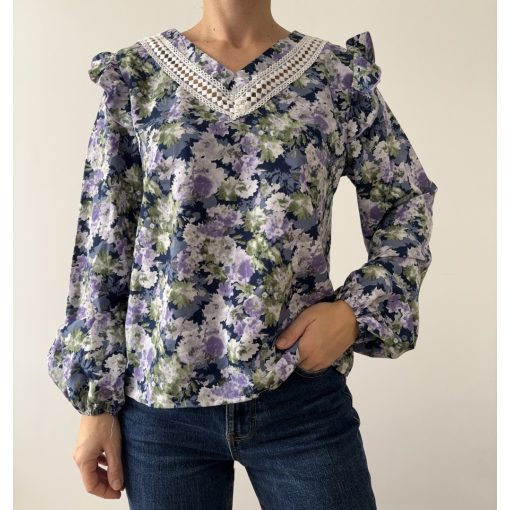 Shein virágos felső