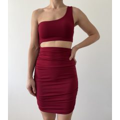Shein bordó ruha