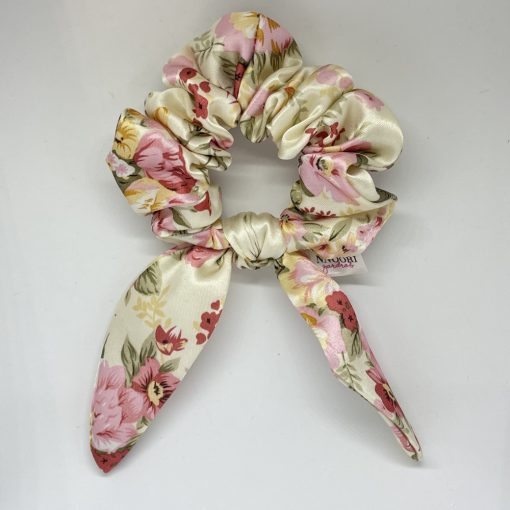Vintage floral scrunchie (Bunny)