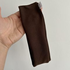Chocolate brown elastic hairband