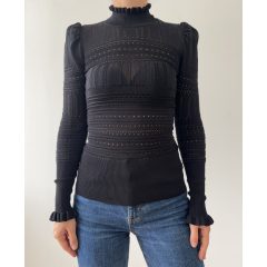 River Island fekete csipke felső