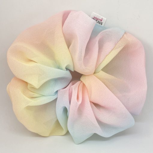 Rainbow scrunchie ( Organza - L)