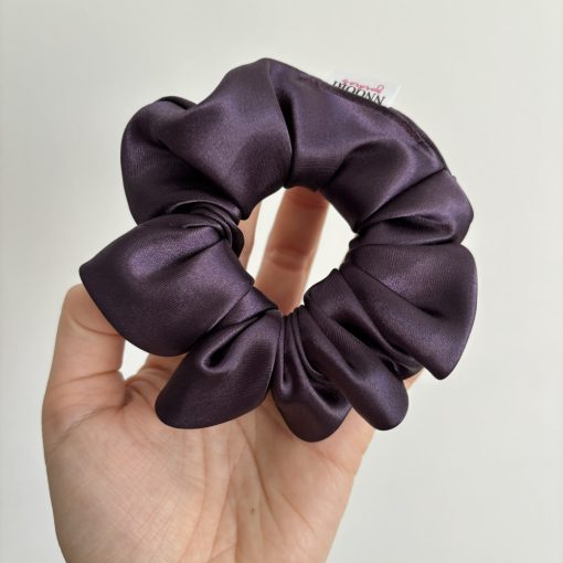Dark purple scrunchie