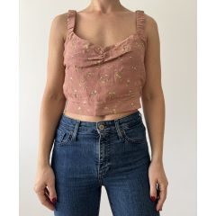 ÚJ Pull&Bear virágos top