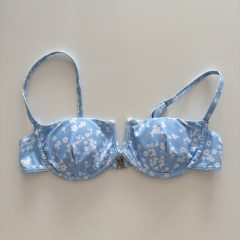 Shein kék virágos bikini felső
