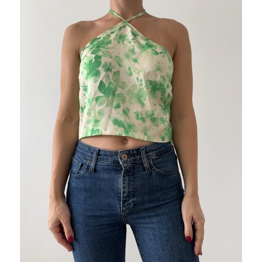 Primark zöld mintás top