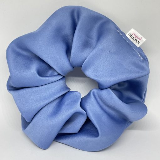 Blue matt scrunchie (L)